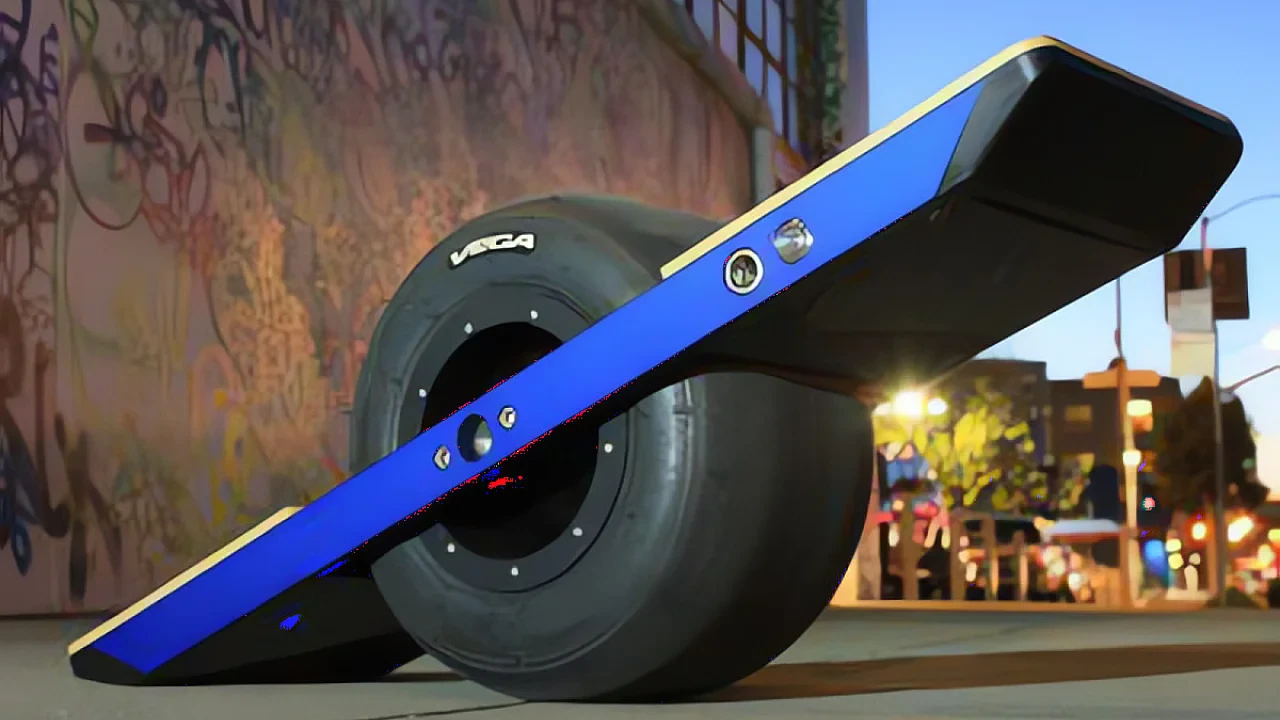 Le monocycle de planche à roulettes