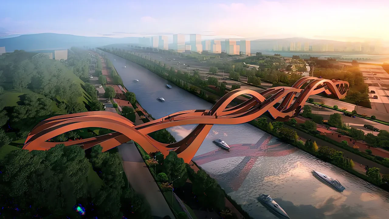 Actualizado el diseño de un puente en china